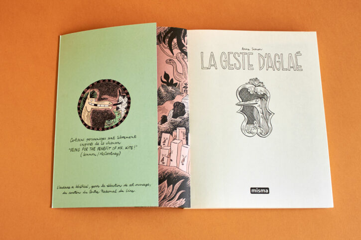 Extrait de La geste d'Aglaé d'Anne Simon, aux éditions Misma