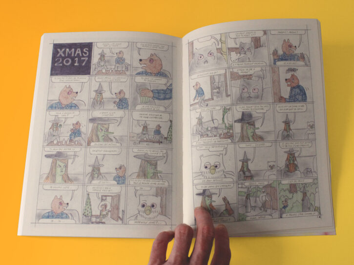 Extrait de Maximal Spleen, les aventures de Megg, Mogg & Owl par Simon Hanselmann chez Misma