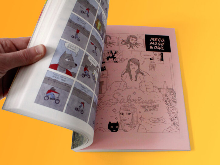 Extrait de Maximal Spleen, les aventures de Megg, Mogg & Owl par Simon Hanselmann chez Misma
