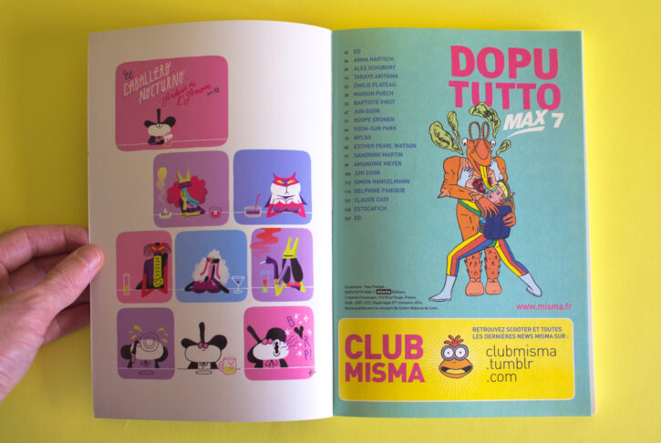 Extrait du numéro 7 de la revue collective des éditions MISMA, Dopututto Max.