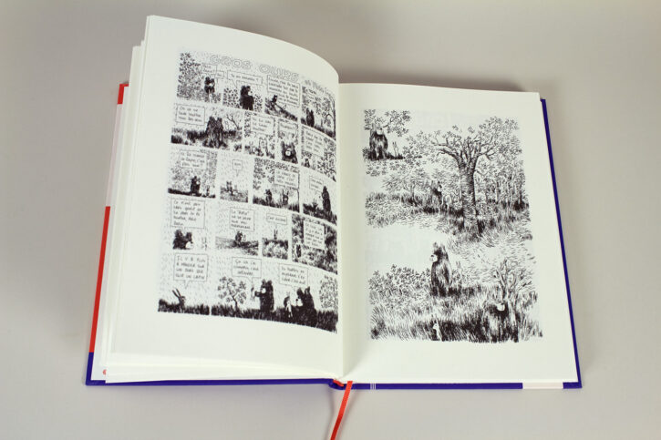 Extrait de Gros ours et Petit Lapin, de Nylso aux éditions Misma