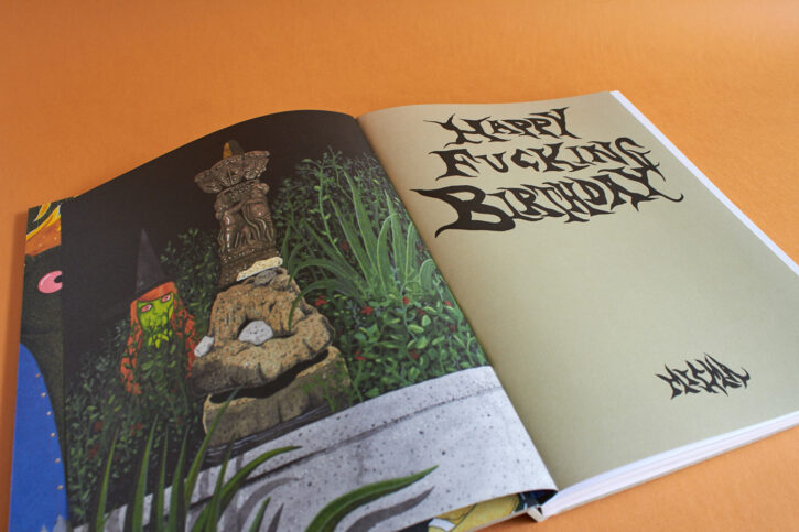 extrait du livre Megg, Mogg & Owl Happy Fucking Birthday de Simon Hanselmann chez Misma