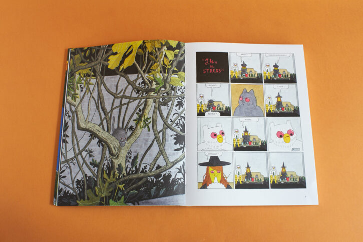 extrait du livre Megg, Mogg & Owl Happy Fucking Birthday de Simon Hanselmann chez Misma