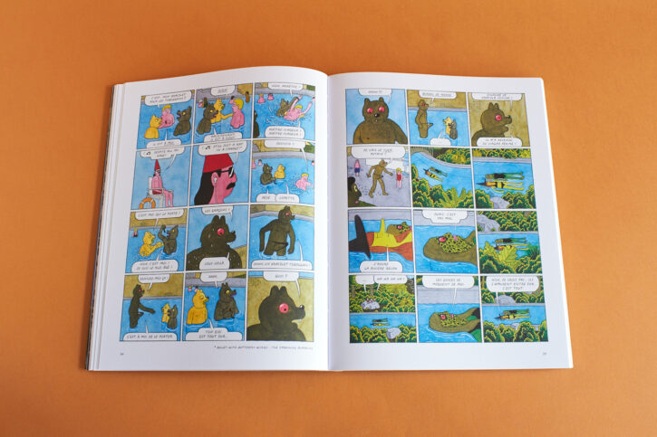 extrait du livre Megg, Mogg & Owl Happy Fucking Birthday de Simon Hanselmann chez Misma