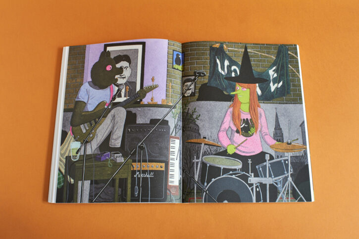 extrait du livre Megg, Mogg & Owl Happy Fucking Birthday de Simon Hanselmann chez Misma
