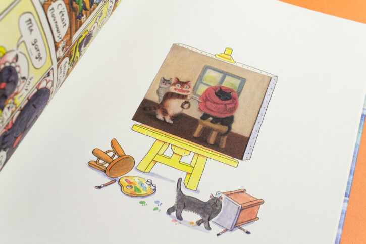 Extrait de Où est le club des chats, de Yoon-sun Park chez Misma éditions