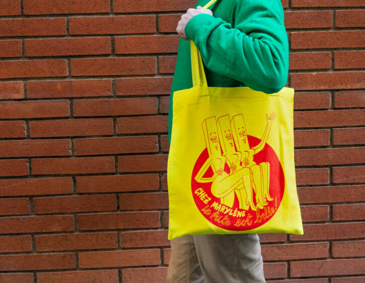 Sac MISMA frites "Chez Marylène, la frite est belle"